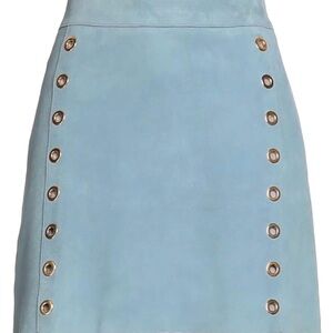 NWT Alberta Ferretti Suede Mini Skirt IT 40/ US 4